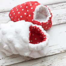 Load image into Gallery viewer, Red Baby Slippers